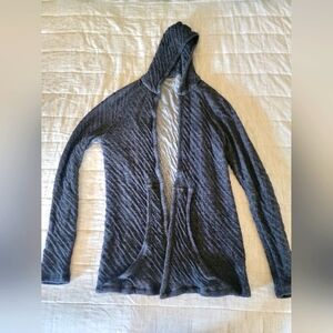 Long Sleeve Cardigan with Hood (made in ITALY)